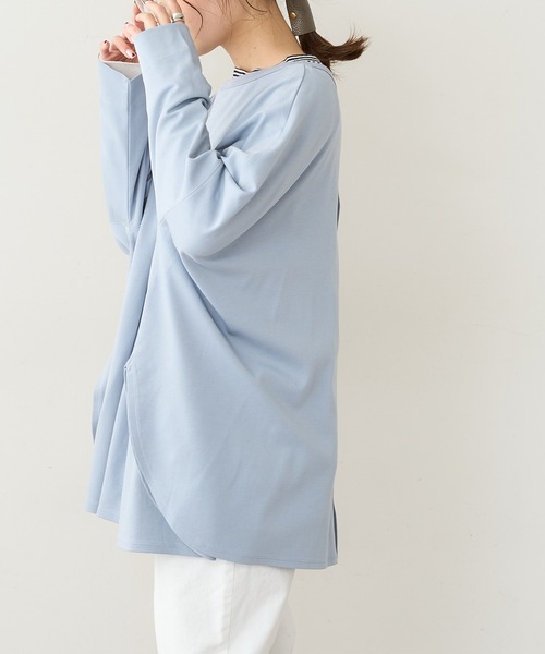 PUAL CE CIN（ピュアルセシン）の「SORONA 2WAYロングスリーブ（カーディガン/ボレロ・レディース・チャコールグレー/サックスブルー/ベージュ/オフホワイト・FREE）」の15枚目の写真