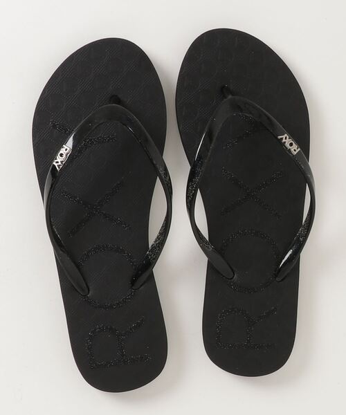 ROXY（ロキシー）の「ROXY/ロキシー VIVA SPARKLE/ビバ スパークル ビーチサンダル  ARJL100873（サンダル・レディース・ゴールド/ブラック×グレー/ホワイト×ピンク・23.0cm/24.0cm/25.0cm）」の7枚目の写真