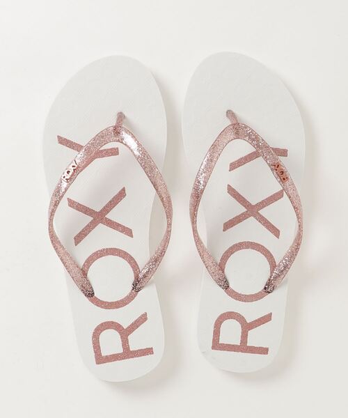 ROXY（ロキシー）の「ROXY/ロキシー VIVA SPARKLE/ビバ スパークル ビーチサンダル  ARJL100873（サンダル・レディース・ゴールド/ブラック×グレー/ホワイト×ピンク・23.0cm/24.0cm/25.0cm）」の8枚目の写真