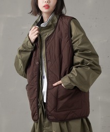 SPINNS | 【ゆったりシルエット】パイピングキルティングベスト(ベスト)