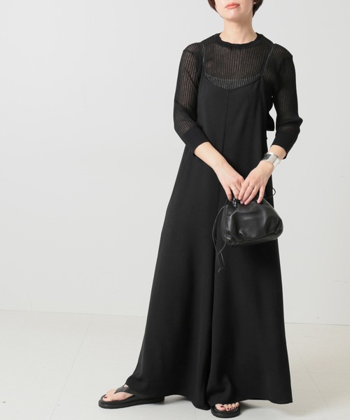 journal standard L'essage(ジャーナルスタンダードレサージュ)の「キャミワイドサロペット(サロペット/オーバーオール・レディース・ブラック/カーキ・FREE)」の6枚目の写真