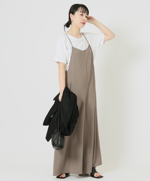 journal standard L'essage(ジャーナルスタンダードレサージュ)の「キャミワイドサロペット(サロペット/オーバーオール・レディース・ブラック/カーキ・FREE)」の9枚目の写真