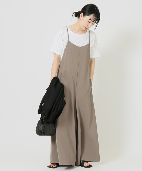 journal standard L'essage(ジャーナルスタンダードレサージュ)の「キャミワイドサロペット(サロペット/オーバーオール・レディース・ブラック/カーキ・FREE)」の10枚目の写真
