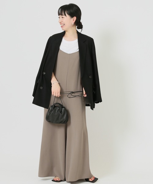 journal standard L'essage(ジャーナルスタンダードレサージュ)の「キャミワイドサロペット(サロペット/オーバーオール・レディース・ブラック/カーキ・FREE)」の11枚目の写真