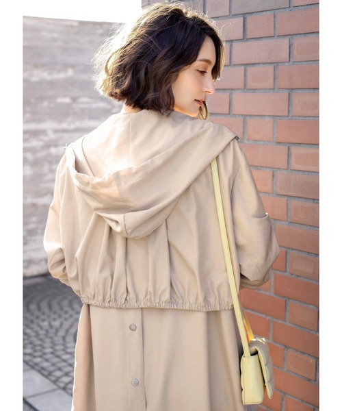 STYLE DELI（スタイルデリ）の「晴雨兼用フード付きレインコート（その他アウター・レディース・スミクロ/ベージュ系その他・FREE）」の18枚目の写真