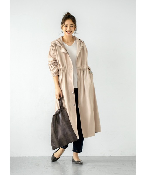 STYLE DELI（スタイルデリ）の「晴雨兼用フード付きレインコート（その他アウター・レディース・スミクロ/ベージュ系その他・FREE）」の14枚目の写真