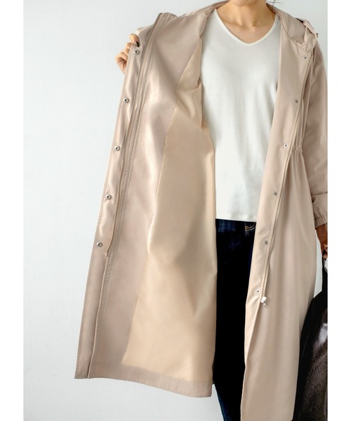 STYLE DELI（スタイルデリ）の「晴雨兼用フード付きレインコート（その他アウター・レディース・スミクロ/ベージュ系その他・FREE）」の9枚目の写真