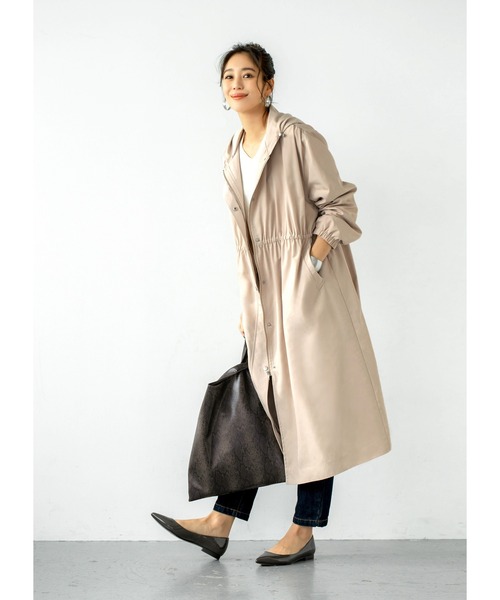STYLE DELI（スタイルデリ）の「晴雨兼用フード付きレインコート（その他アウター・レディース・スミクロ/ベージュ系その他・FREE）」の6枚目の写真