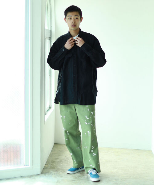 BEAMS/リネンCPOイージーシャツ