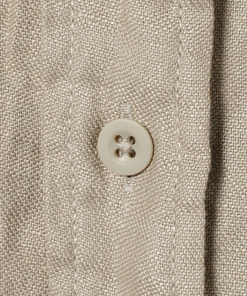 BEAMS（ビームス）の「BEAMS / リネン CPO イージーシャツ（シャツ/ブラウス・メンズ・ブラック/ベージュ・MEDIUM/LARGE/SMALL/X-LARGE）」の6枚目の写真