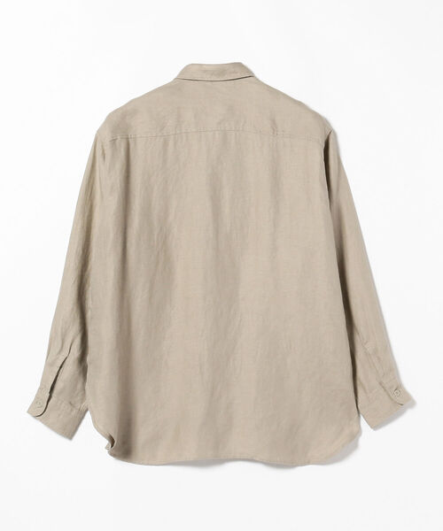 BEAMS（ビームス）の「BEAMS / リネン CPO イージーシャツ（シャツ/ブラウス・メンズ・ブラック/ベージュ・MEDIUM/LARGE/SMALL/X-LARGE）」の4枚目の写真