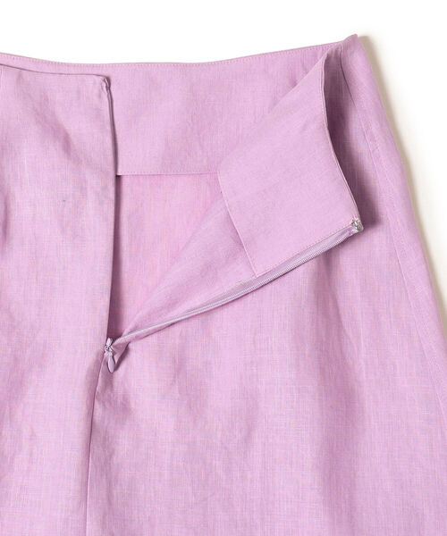 Demi-Luxe BEAMS（デミルクス ビームス）の「Demi-Luxe BEAMS / リネン Aラインスカート（スカート・レディース・ラベンダー/チャコールグレー・36/38）」の10枚目の写真