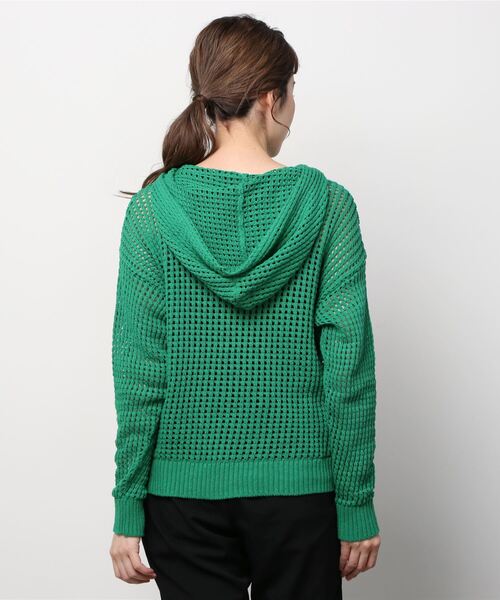 ottod'Ame（オットダム）の「ottod'Ame/オットダム/KNIT PK（ニット/セーター・レディース・ホワイト/グリーン・SMALL）」の4枚目の写真