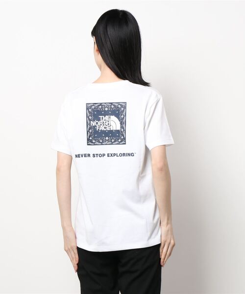 THE NORTH FACE（ザノースフェイス）の「THE NORTH FACE S/S Bandana Square Logo Tee NTW32108（Tシャツ/カットソー・レディース・ピンク/ブラック/ホワイト/ネイビー・LARGE/SMALL/MEDIUM）」の15枚目の写真