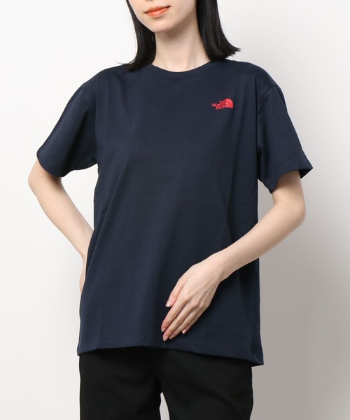 THE NORTH FACE（ザノースフェイス）の「THE NORTH FACE S/S Bandana Square Logo Tee NTW32108（Tシャツ/カットソー・レディース・ピンク/ブラック/ホワイト/ネイビー・LARGE/SMALL/MEDIUM）」の3枚目の写真