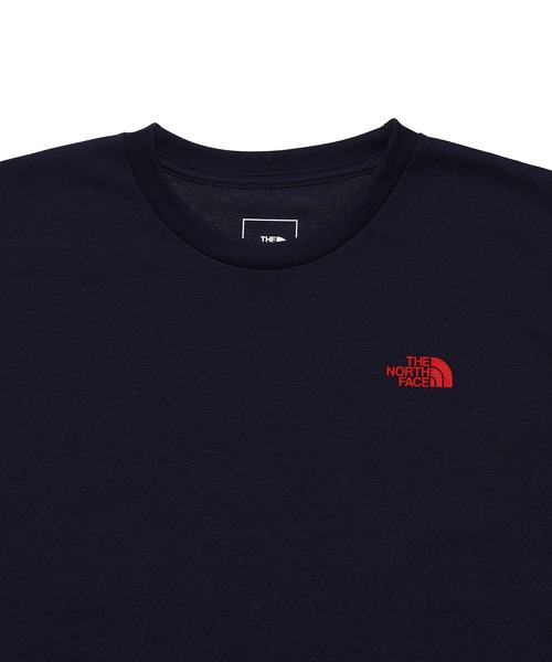 THE NORTH FACE（ザノースフェイス）の「THE NORTH FACE S/S Bandana Square Logo Tee NTW32108（Tシャツ/カットソー・レディース・ピンク/ブラック/ホワイト/ネイビー・LARGE/SMALL/MEDIUM）」の8枚目の写真