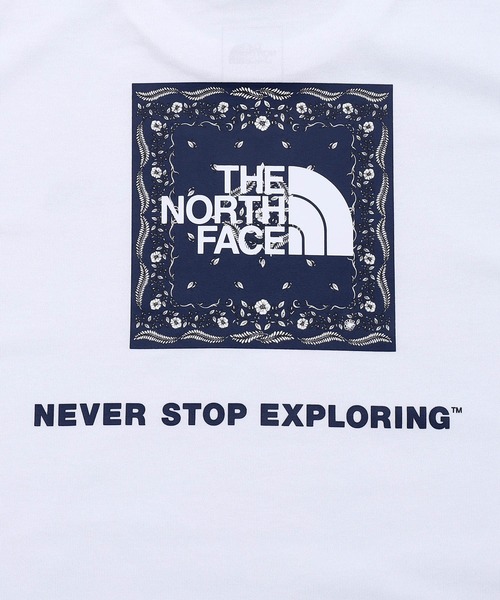 THE NORTH FACE（ザノースフェイス）の「THE NORTH FACE S/S Bandana Square Logo Tee NTW32108（Tシャツ/カットソー・レディース・ピンク/ブラック/ホワイト/ネイビー・LARGE/SMALL/MEDIUM）」の16枚目の写真