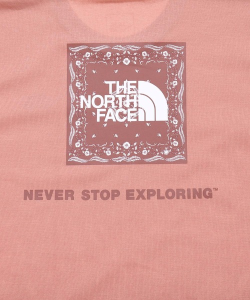 THE NORTH FACE（ザノースフェイス）の「THE NORTH FACE S/S Bandana Square Logo Tee NTW32108（Tシャツ/カットソー・レディース・ピンク/ブラック/ホワイト/ネイビー・LARGE/SMALL/MEDIUM）」の20枚目の写真