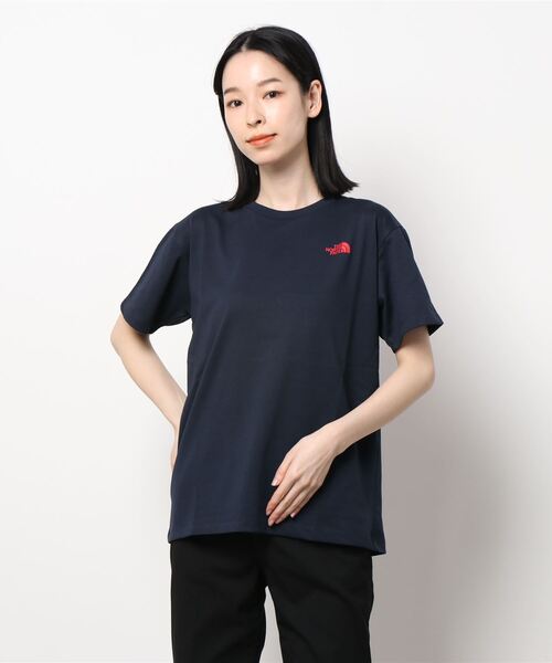 THE NORTH FACE（ザノースフェイス）の「THE NORTH FACE S/S Bandana Square Logo Tee NTW32108（Tシャツ/カットソー・レディース・ピンク/ブラック/ホワイト/ネイビー・LARGE/SMALL/MEDIUM）」の7枚目の写真