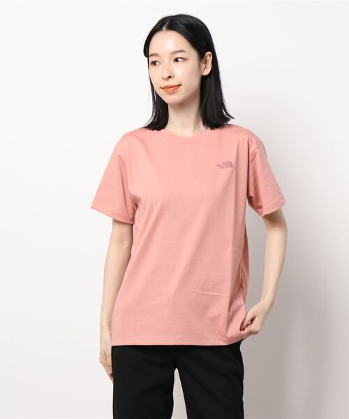 THE NORTH FACE（ザノースフェイス）の「THE NORTH FACE S/S Bandana Square Logo Tee NTW32108（Tシャツ/カットソー・レディース・ピンク/ブラック/ホワイト/ネイビー・LARGE/SMALL/MEDIUM）」の5枚目の写真