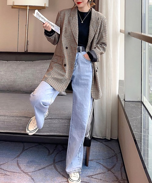 Dita(ディータ)の「【手触りやわらか】スノータッチハーフネックニットトップス(ニット/セーター・レディース・ホワイト/ライトグレー/ブラック/ベージュ/オリーブ/ブルー/ライラック/レモンイエロー・M/L)」の13枚目の写真