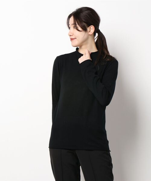 Dita(ディータ)の「【手触りやわらか】スノータッチハーフネックニットトップス(ニット/セーター・レディース・ホワイト/ライトグレー/ブラック/ベージュ/オリーブ/ブルー/ライラック/レモンイエロー・M/L)」の12枚目の写真