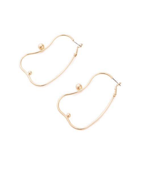 VIS（ビス）の「メタルラインピアス（ピアス（両耳用）・レディース・シルバー/ゴールド/ホワイト・FREE）」の9枚目の写真