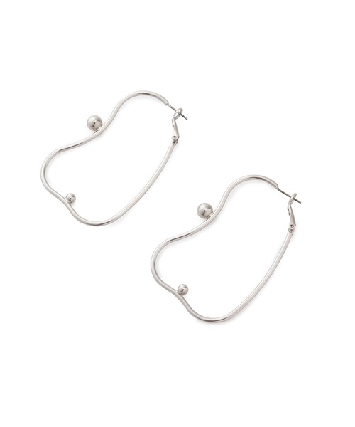 VIS（ビス）の「メタルラインピアス（ピアス（両耳用）・レディース・シルバー/ゴールド/ホワイト・FREE）」の8枚目の写真