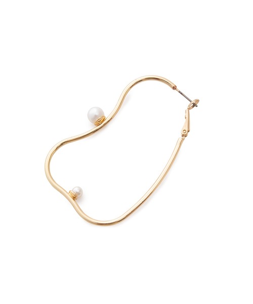 VIS（ビス）の「メタルラインピアス（ピアス（両耳用）・レディース・シルバー/ゴールド/ホワイト・FREE）」の7枚目の写真