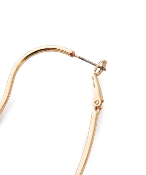 VIS（ビス）の「メタルラインピアス（ピアス（両耳用）・レディース・シルバー/ゴールド/ホワイト・FREE）」の4枚目の写真