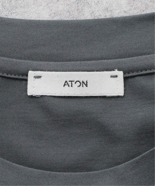 ATON（エイトン）の「【ATON/エイトン】SUVIN60/2 OVERSIZED Tシャツ（Tシャツ/カットソー・メンズ・ホワイト/ライトグレー/ブラック/グリーン/ボルドー・4/6）」の15枚目の写真