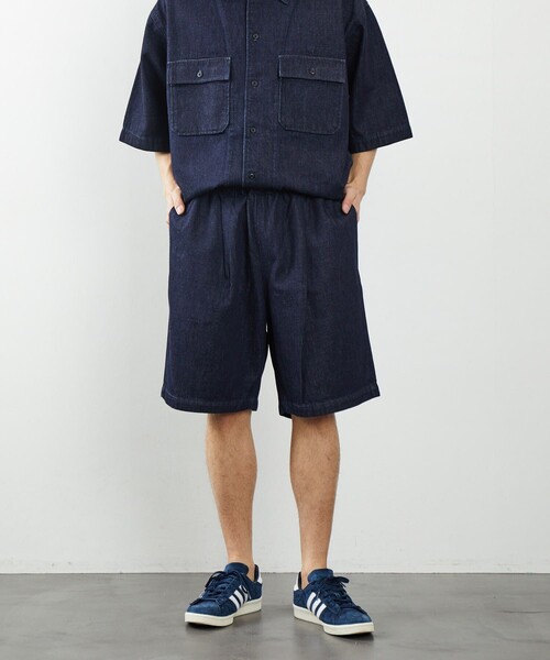 FREAK'S STORE（フリークスストア）の「イージー ショーツ/イージーウェア（その他パンツ・メンズ・ブラック系その他/ブラック系その他2/グレイッシュベージュ/ベージュ系その他/ブルー系その他/ブラック/グレー/ブラウン/ベージュ/グリーン/オリーブ/ネイビー/ダークグレー/サックスブルー/ブルー/ベージュ系その他2・LARGE/SMALL/MEDIUM）」の13枚目の写真