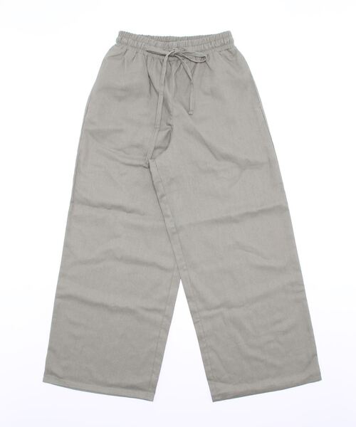 sango（sango）の「コットンリネンワイドパンツ（その他パンツ・レディース・サンドベージュ/モカ/ナチュラル/ライトグリーン・FREE）」の4枚目の写真