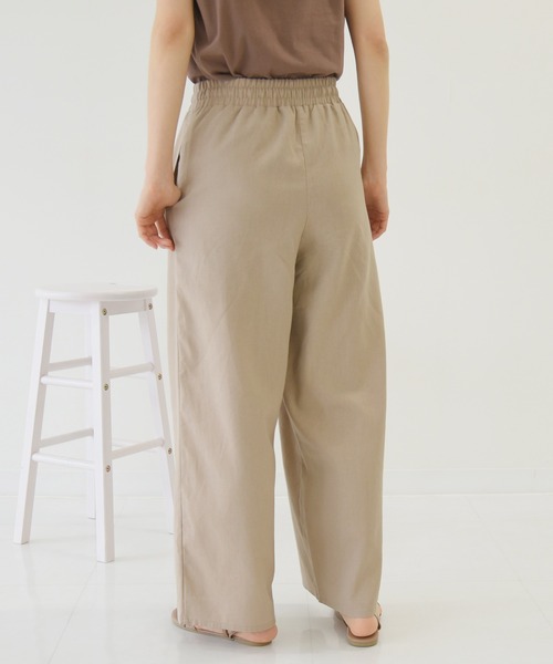 sango（sango）の「コットンリネンワイドパンツ（その他パンツ・レディース・サンドベージュ/モカ/ナチュラル/ライトグリーン・FREE）」の18枚目の写真