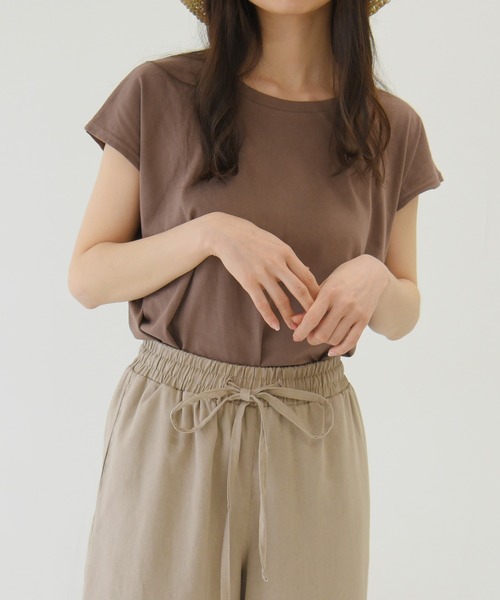 sango（sango）の「コットンリネンワイドパンツ（その他パンツ・レディース・サンドベージュ/モカ/ナチュラル/ライトグリーン・FREE）」の16枚目の写真