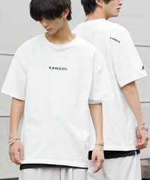 KANGOL × A.S.M コラボ 16/- USAコットン オーバーサイズ ロゴ 刺繍 半袖 Tシャツ