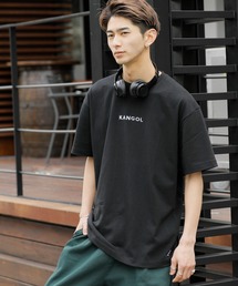 KANGOL × A.S.M コラボ 16/- USAコットン オーバーサイズ ロゴ 刺繍 半袖 Tシャツ