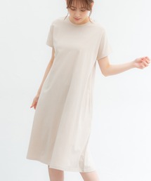 AラインTシャツワンピ