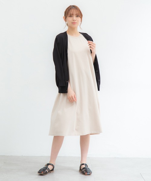 Honeys（ハニーズ）の「ＡラインＴシャツワンピ（ワンピース・レディース・ブラック/ダークグリーン/レッド系その他/スミクロ/ライトベージュ・LL/M/L）」の21枚目の写真