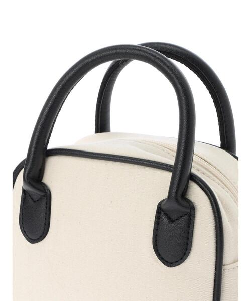 earth music&ecology（アースミュージックアンドエコロジー）の「スクエアキャンバスボストンバッグ（トートバッグ・レディース・ナチュラル・FREE）」の8枚目の写真