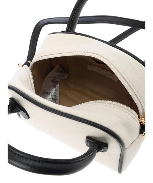 earth music&ecology（アースミュージックアンドエコロジー）の「スクエアキャンバスボストンバッグ（トートバッグ・レディース・ナチュラル・FREE）」の12枚目の写真