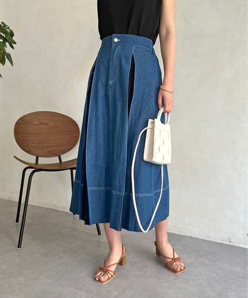 エフデ♡ef-de 　デニムスカート　定価12900円　切りっぱなし エフデ♡ef-de デニムスカート 定価12900円 切りっぱなし - メルカリ