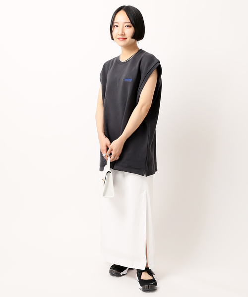 SCREEN STARS(スクリーンスターズ)の「【SCREEN STARS / スクリーンスターズ】ウラケベスト(Tシャツ/カットソー・レディース・チャコールグレー/ブラック/グリーン・FREE)」の6枚目の写真