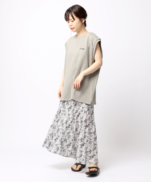 SCREEN STARS(スクリーンスターズ)の「【SCREEN STARS / スクリーンスターズ】ウラケベスト(Tシャツ/カットソー・レディース・チャコールグレー/ブラック/グリーン・FREE)」の8枚目の写真