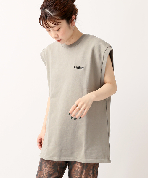 SCREEN STARS(スクリーンスターズ)の「【SCREEN STARS / スクリーンスターズ】ウラケベスト(Tシャツ/カットソー・レディース・チャコールグレー/ブラック/グリーン・FREE)」の9枚目の写真
