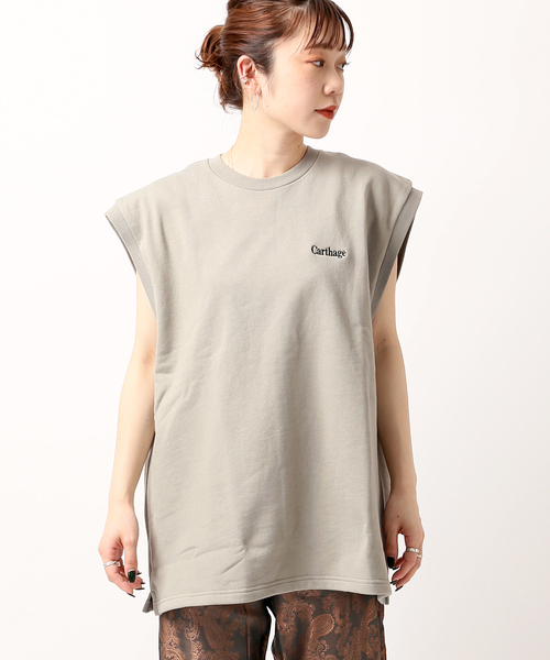 SCREEN STARS(スクリーンスターズ)の「【SCREEN STARS / スクリーンスターズ】ウラケベスト(Tシャツ/カットソー・レディース・チャコールグレー/ブラック/グリーン・FREE)」の10枚目の写真