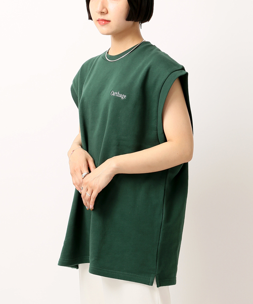 SCREEN STARS(スクリーンスターズ)の「【SCREEN STARS / スクリーンスターズ】ウラケベスト(Tシャツ/カットソー・レディース・チャコールグレー/ブラック/グリーン・FREE)」の14枚目の写真