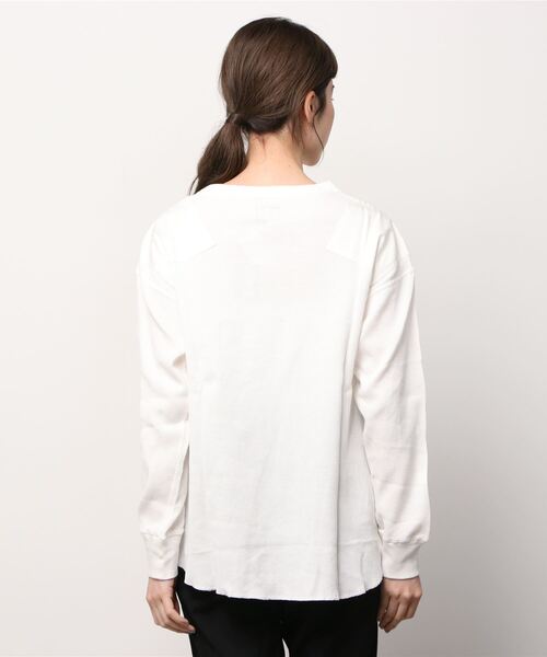 schott（ショット）の「Schott(ショット) Command Thermal/コマンドサーマル（Tシャツ/カットソー・レディース・オフホワイト/ブラック/パープル・FREE）」の5枚目の写真