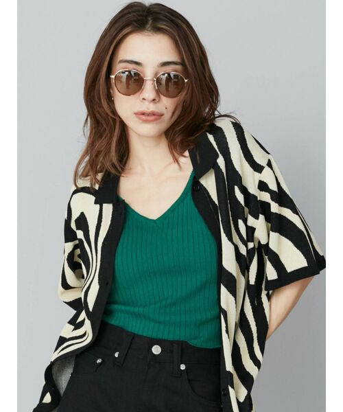 EVRIS（エヴリス）の「METAL ROUND サングラス（サングラス・レディース・ブラック/ブラウン・FREE）」の4枚目の写真