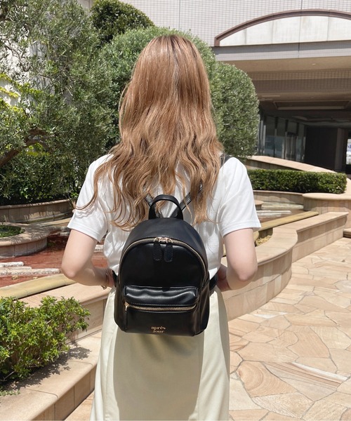 apres jour（アプレジュール）の「フェイクレザーリュック【ZOZOTOWN限定アイテム】（バックパック/リュック・レディース・ブラック/アイボリー/オフホワイト・FREE）」の11枚目の写真
